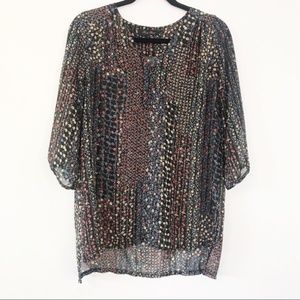 Honey Punch Black Blouse